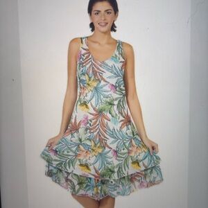 Cherrishh Tiered Gauze Dress Size Small